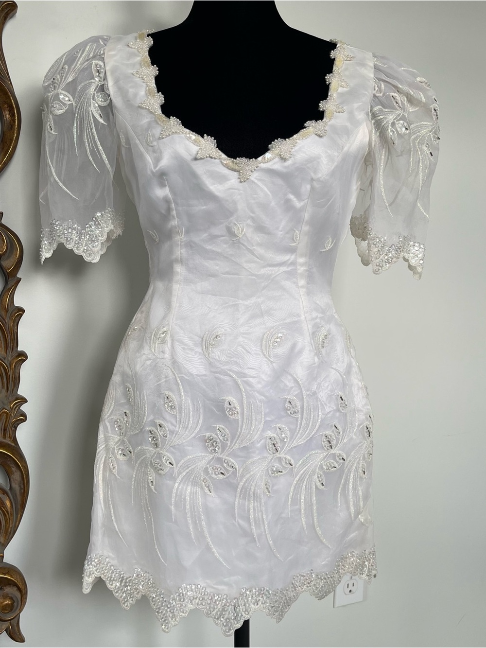 Vintage Beaded Fairy Wedding Dress